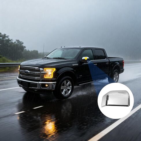 Chrome Replacement Side Mirror Covers Caps for 2015-2020 Ford F150,Direct Replacement Type (Non-Sticker) in Saudi Arabia