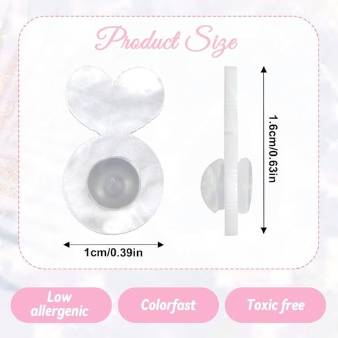 32 Pcs Clear Heart Silicone Earring Backs for Droopy Ears, Earring Lifters Backs for for Heavy Earrings Support Comfortable Rubber Earrings Back Replacements for Big Studs in Saudi Arabia