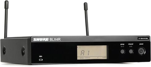 جهاز استقبال Shure BLX4 اللاسلكي H10 Band (542–572 ميجاهرتز) - جهاز استقبال سلسلة BLX أحادي القناة، اختيار تردد المسح السريع، مخرجات XLR و1/4 بوصة، نطاق يصل إلى 300 قدم in Kuwait