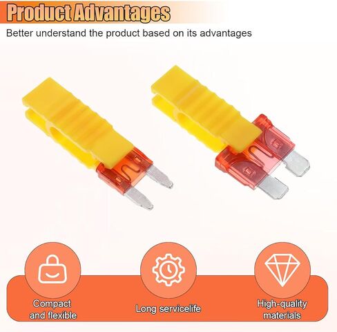 Car Fuse Puller Tool Kit, Mini Plastic Automotive Fuses Remover, Universal Standard Blade Fuse Extraction Clips, Vehicle Fuses Removal Maintenance Accessory for Cars Trucks Motorcycles (3PCS) in Saudi Arabia