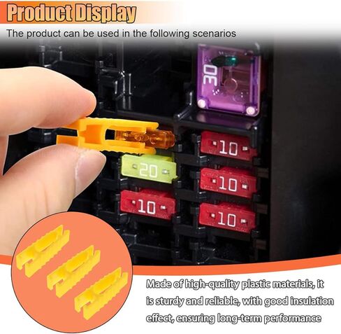 Car Fuse Puller Tool Kit, Mini Plastic Automotive Fuses Remover, Universal Standard Blade Fuse Extraction Clips, Vehicle Fuses Removal Maintenance Accessory for Cars Trucks Motorcycles (3PCS) in Saudi Arabia