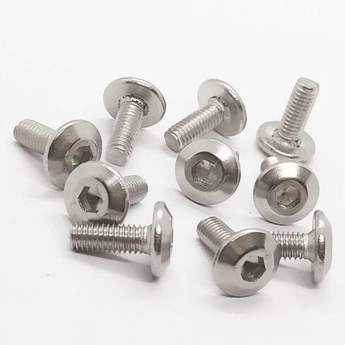 10 قطع كبيرة شقة رئيس مسدس المقبس مسامير البراغي M6 M6X16mm متوافق مع دراجة نارية الدراجة سكوتر الذيل لوحات in Saudi Arabia