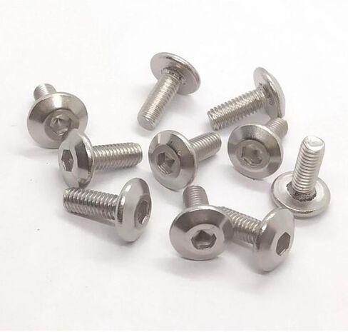 10 قطع كبيرة شقة رئيس مسدس المقبس مسامير البراغي M6 M6X16mm متوافق مع دراجة نارية الدراجة سكوتر الذيل لوحات in Saudi Arabia