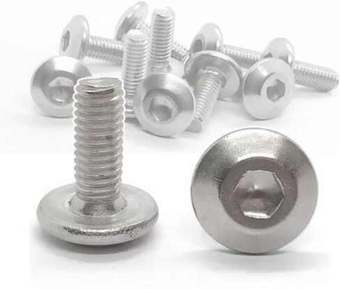 10 قطع كبيرة شقة رئيس مسدس المقبس مسامير البراغي M6 M6X16mm متوافق مع دراجة نارية الدراجة سكوتر الذيل لوحات in Saudi Arabia