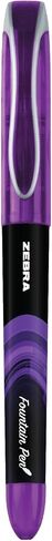 Zebra Pen Fountain Pen Set, Fine Point 0.6mm, Black Non-Toxic Ink, Stainless Steel Nib, Disposable, 2-Pack (48312) in Kuwait