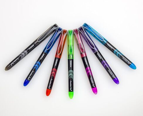 Zebra Pen Fountain Pen Set, Fine Point 0.6mm, Black Non-Toxic Ink, Stainless Steel Nib, Disposable, 2-Pack (48312) in Kuwait