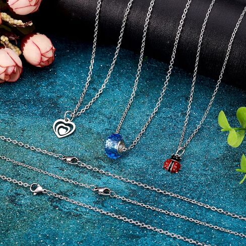 20Pcs 304 Stainless Steel Necklace Chains 19.69 inch Non-Tarnish Cable Link Chains with Lobster Clasps for Men Women DIY Jewelry Making, 1.5mm Thick in Saudi Arabia