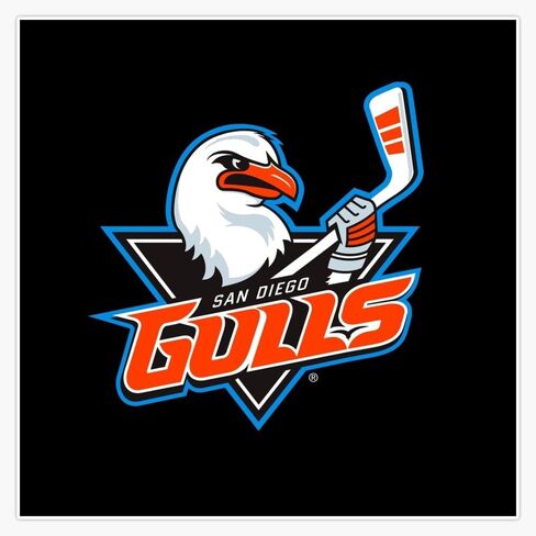San Diego Gulls Window Water Bottle Bumper Sticker Decal 5" in Saudi Arabia
