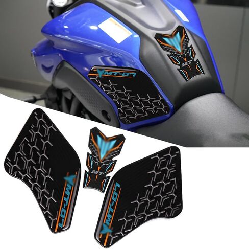 FOR MT07 MT 07 MT-07 mt07 2021 2022 Tank Pad Protector Motorcycle Sticker Decal Air Knee Grip Tank Traction Pad Side Accessories (blue) in Saudi Arabia
