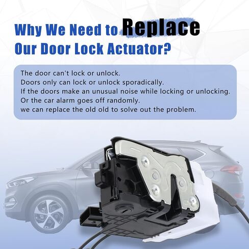 Door Lock Actuator Rear Left Driver Side Compatible with 2016-2020 Hyundai Tucson Door Latch Replacement 81410-D3000 81410D3000 in Saudi Arabia