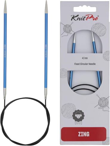 إبر KnitPro Zing الدائرية الثابتة مقاس 16 بوصة (40 سم) | مقاس الولايات المتحدة 7 (4.5 مم) in Kuwait