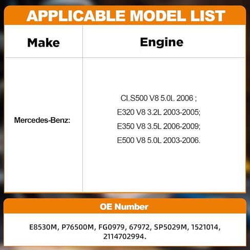 Electric Fuel Pump Assembly Compatible With Mercedes-Benz E320 E350 E500 CLS500 2003-2009 V8 3.2L 3.5L 5.0L Replace E8530M P76500M 2114704094 in Saudi Arabia