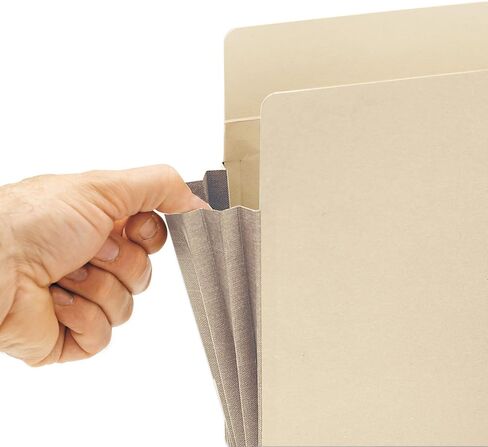 جيب ملفات Smead End Tab، علامة تبويب مستقيمة معززة، توسيع 5-1/4 بوصة، مجمعة Tyvek®-Lined®، حجم الحروف، مانيلا، 10 لكل صندوق (75174) in Saudi Arabia