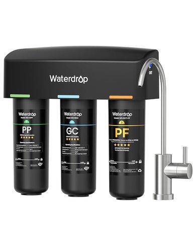فلتر مياه فائق الترشيح تحت الحوض U2 من Waterdrop، بديل لنظام تصفية المياه فائق الترشيح تحت الحوض TST-UF، عبوة واحدة in Saudi Arabia