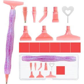 ZYNYXY 16PCS Ergonomic Diamond Art Pens Kits, Resin Diamond Painting Pen with Multifunctional Plastic Screw Thread Tips for 5D Diamond Painting (Starry Purple B) in Saudi Arabia