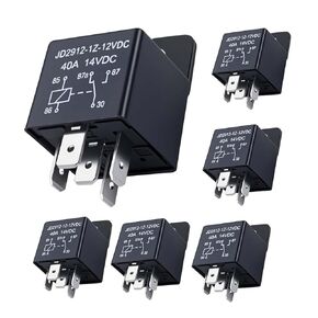 6-Pack 5-Pin 12V 40A Heavy Duty Multi-Purpose Relay - Compatible with 00432101, 109748, 430-300, 00432100, 109748X, Car, Boat, Ariens EZR1440 EZR1540 EZR1640 in Kuwait