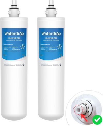 Waterdrop GXULQR, FQK1R Under Sink Replacement Filter, Replacement for Hexagonal Head GE SmartWater GXULQR, GXULQK and GXK140TNN, 2K Gallons (Pack of 1) in Saudi Arabia