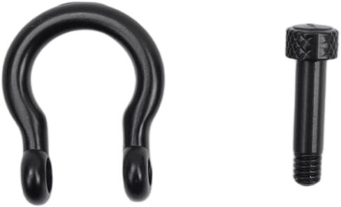 Semetall 10 قطع معدنية على شكل حرف D 15 مم على شكل حدوة حصان حلقات مفاتيح برغي في القيد على شكل حرف U حلقة على شكل حرف D لملحقات الحرف الجلدية DIY، فضي عتيق in Kuwait