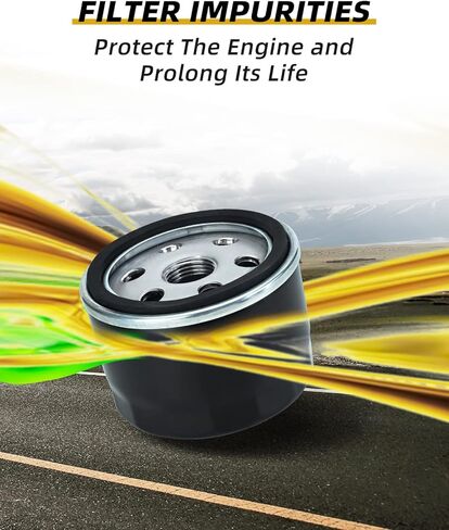 16097-0008 Oil Filter Compatible for Kawasaki Ninja 300 400 500 650 1000 Prairie 300 360 400 Bayou 400 Vulcan 2000 1700 1600 1500 900 800 750 650 500 ZX-10R ZX-7 ZX-6 ZX-14R… in Kuwait