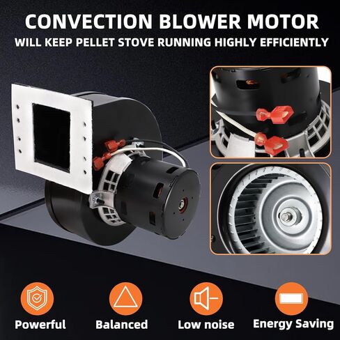 Hiorucet PU-4C442 Blower Motor for Englander/England Pellet Stoves 25-PDVC, 55-SHP10, 25-EP, 55-SHP10L, PU-4C442 Convection Blower for Englander Pellet Stove Models 25-PDV, 55-TRP22, 25-PI (Pre 2002) in Saudi Arabia
