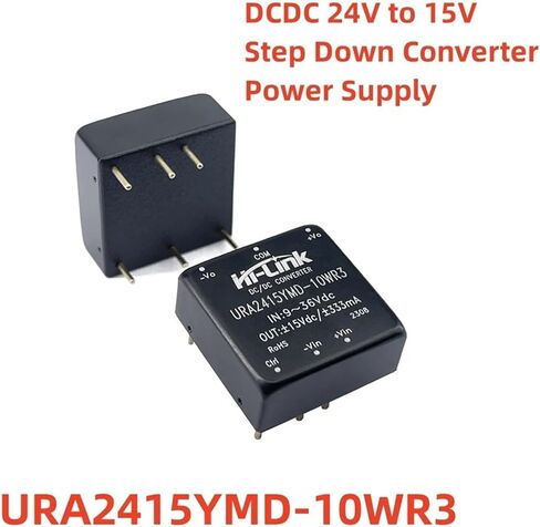 DC-DC 9-36 فولت المدخلات ± 15 فولت ± 333mA 10 واط المزدوج الناتج معزولة محول 5 قطعة/الوحدة URA2415YMD-10WR3 تنحى التيار الكهربائي in Saudi Arabia