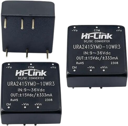 DC-DC 9-36 فولت المدخلات ± 15 فولت ± 333mA 10 واط المزدوج الناتج معزولة محول 5 قطعة/الوحدة URA2415YMD-10WR3 تنحى التيار الكهربائي in Saudi Arabia