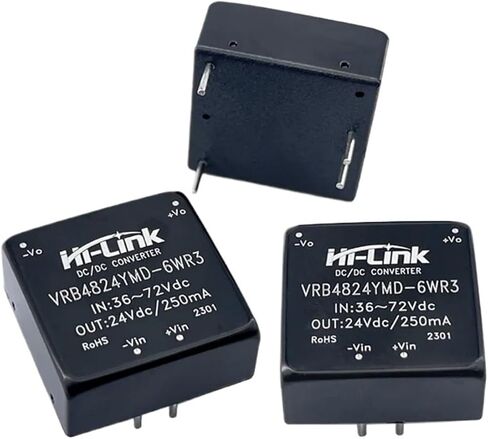 10 قطعة/الوحدة تيار مستمر/تيار مستمر وحدة امدادات الطاقة VRB4824YMD-6WR3 24 فولت 6 واط 250mA الناتج عالية الكفاءة منخفضة تموج in Saudi Arabia