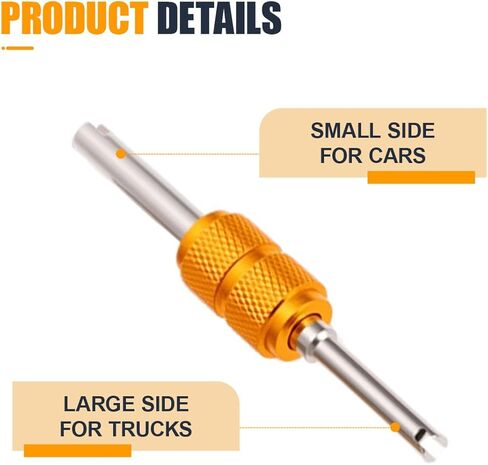 R134A Can Tap Kit, Brass R134 Self-Sealing & Single Puncture Refrigerant Can Taps with Valve Core Removal Tool & Convert Adapters, Automotive AC System Charging Accessory for Most Cars (1Set) in Saudi Arabia