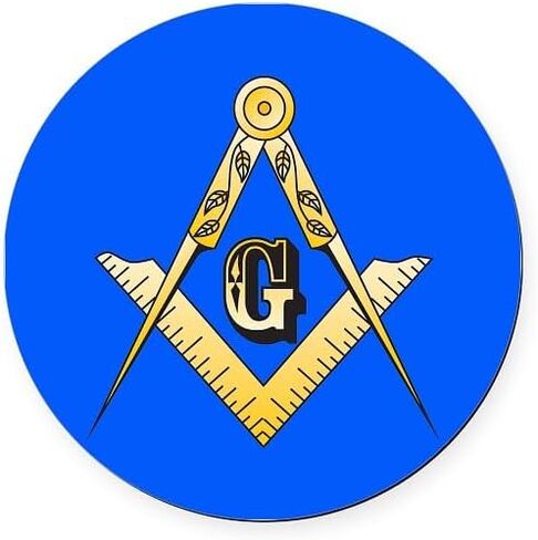 CafePress Masonic Magnet 5.5 بوصة شاشة عرض مغناطيسية مستديرة للسيارة in Kuwait