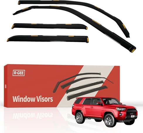 R-GEE Out-Channel Window Rain Guards Fit for Honda Civic Sedan 2012-2015 4-Door, Extra Durable Window Deflectors, Outside-Mount Vent Window Visors Exterior Car Accessories, 4 Pieces in Saudi Arabia