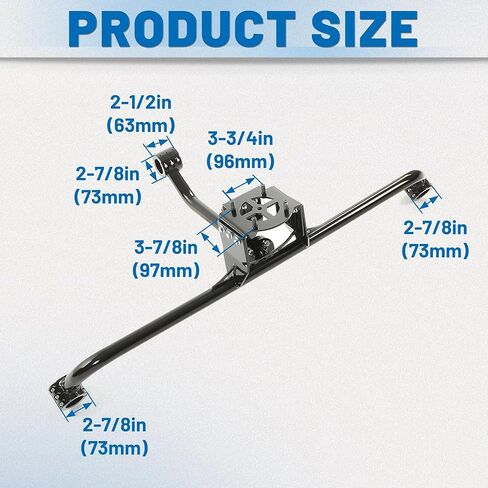 ECOTRIC Spare Tire Mount Rack Carrier Holder Compatible with 2017-2025 Can-Am Maverick X3 Turbo X3 Max R Ds Steel Hold Up to 32" Tire UTV Powder Coated in Saudi Arabia