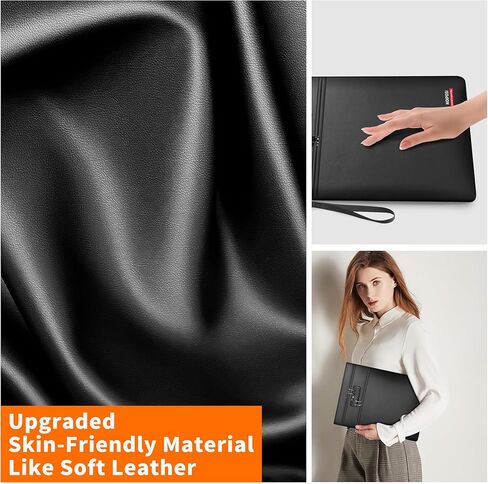 Noiposi 6400℉ Fireproof Document Bag with Lock,Dual-Zip Compartments 15x11 inch Fireproof Bag for Legal Letter Documents,12 Layers Heat Insulated Fireproof Waterproof Document Bag for Valuables in Saudi Arabia