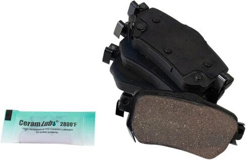 Front and Rear Brake Pad Set Ceramic Hardware Compatible with 2018-2021 Nissan LEAF in Saudi Arabia
