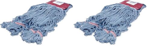 Carlisle FoodService Products 369454B14 Looped-End Mop Head With Red Band, Large, Blue in Saudi Arabia
