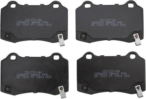 Front and Rear Brake Pads Ceramic Hardware Compatible with 2004-2007 Cadillac CTS 2005-2008 STS in Saudi Arabia