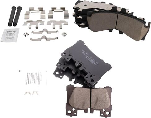 Front and Rear Brake Pad Set Ceramic Hardware Compatible with 2018-2019 Lexus LC500 2018-2019 LC500h 2018-2019 LS500 2019 LS500h in Saudi Arabia