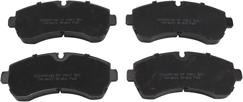 Front and Rear Brake Pad Set Ceramic Hardware Compatible with 2019-2021 Mercedes-Benz Sprinter 3500 2019-2021 Sprinter 3500XD 2019-2020 Sprinter 4500 in Saudi Arabia