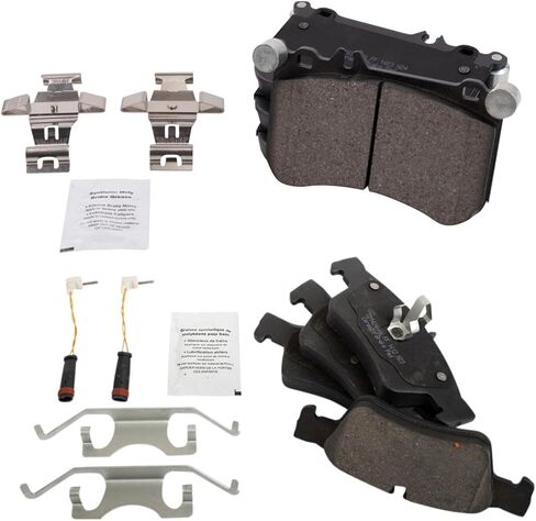Front and Rear Brake Pad Set Ceramic Hardware Compatible with 2012-2017 Mercedes-Benz CLS550 2012-2014 E550 in Saudi Arabia