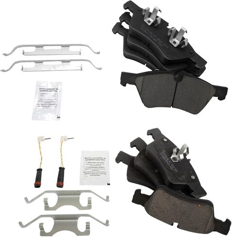 Front and Rear Brake Pad Set Ceramic Hardware Compatible with 2006-2009 Mercedes-Benz E350 2004-2006 E500 2007-2009 E550 in Saudi Arabia