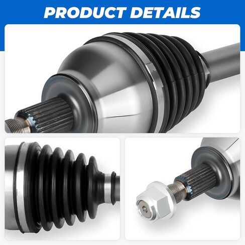 TadaMark 2PCs Front CV Axle Shaft Assembly Fit for Ford Escape 2.5L 2.5 2013-2016 L4 (Only fit for S and SE model) FWD, Left Driver and Right Passenger Side, for 66-2362, 60-2284 in Saudi Arabia