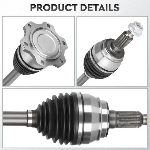 NEW Front Left or Right CV Axle Shaft Assembly fits for Cadillac Escalade 2007-2020, for Chevrolet Silverado 1500&Tahoe&Suburban 1500 07-20, for GMC Sierra 1500&Yukon 07-20, 4x4 models, for 66-1430 in Saudi Arabia