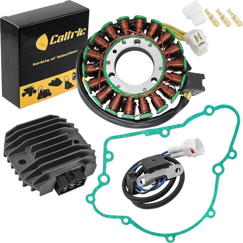 Caltric Stator Regulator Rectifier & Gasket Compatible with Kawasaki Bayou 250 Klf250 2003-2011 in Saudi Arabia