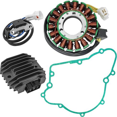 Caltric Stator Regulator Rectifier & Gasket Compatible with Kawasaki Bayou 250 Klf250 2003-2011 in Saudi Arabia