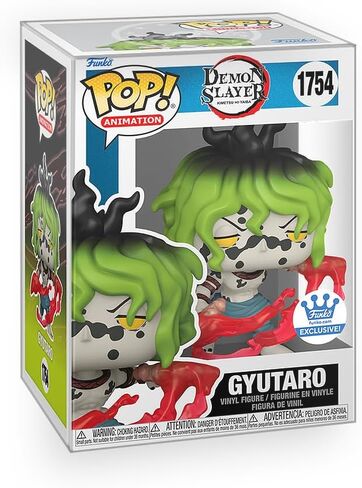 Pop Anime: Demonslayer - شخصية Gyutaro Blood Attack الحصرية من الفينيل متضمنة مع واقي صندوق متوافق مع Funko in Saudi Arabia