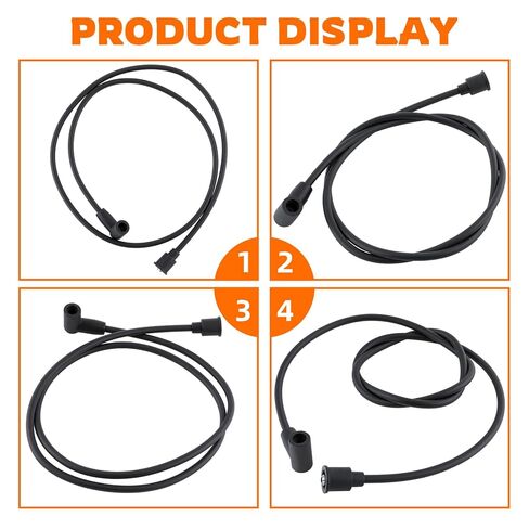 Spark Plug Wire Set Compatible with Ford 2N 9N 8N Tractor New-Holland Front Mount Distributors Spark Plug Wire Set 4 Cylinder Replaces 9N12259A 9N12259B 9N12287A in Saudi Arabia