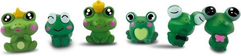 6PCS Luminous Frog Car Dashboard Decor, Frogs Car Accessories, Cute Frog Auto Accessory Adorable Frogs Figurines, Rear View Mirror & Dashboard Decorations Fit Women Men (Luminous Frog) in Saudi Arabia