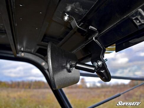 SuperATV UTV Rear View Mirror for Polaris General/Ranger/RZR (See Fitment) | Polaris Rear View Mirror Measures 10.25" x 4" | 2" Clamps | UTV Rear View Center Mirror Fully Adjustable in Saudi Arabia