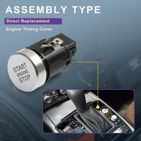 Start Stop/Engine Switch Button Replacement for Audi A6 /S6/Avant Quattro A7 RS7 Sportback 2011-2018 (4G1 905 217 A) in Saudi Arabia