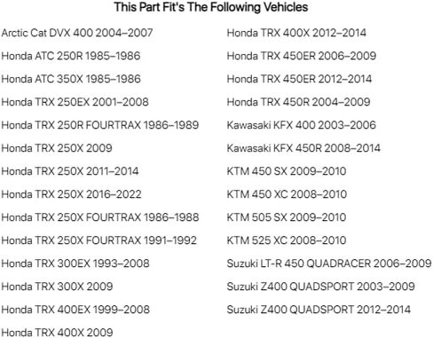 فاصل العجلات الخلفية من Dura Blue Graph-Lite EZ Fit Urethane مقاس 2.5 بوصة لسيارة Honda TRX 250X 2009 in Kuwait