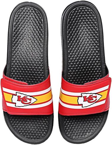 FOCO Minnesota Vikings NFL Mens Wordmark Gel Slides - XL in Saudi Arabia